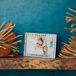 金属素朴名パーソナライズされた写真プラーク フォトプラーク