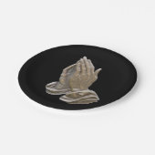 金属絵を描調祈りの言葉手 ペーパープレート (アングル)