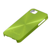 金属緑のステンレス鋼の金属の一見 Case-Mate iPhoneケース (下部)