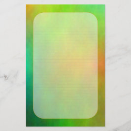 "金属緑"の罰金によって並べられる文房具 便箋