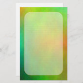 "金属緑"の罰金によって並べられる文房具 便箋 (正面/裏面)