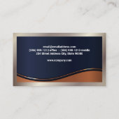 金属縁ど |メタル波 名刺 (裏面)