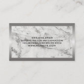 金属縁ど |大理石背景 名刺 (裏面)