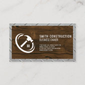 金属縁ど | 木材の名刺 名刺 (正面)