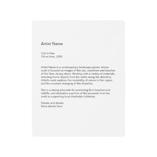 金属美術館プラークの看板 メタルプリント (正面)