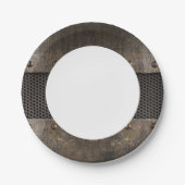 金属背景 ペーパープレート (正面)