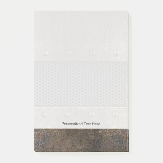 金属背景 ポストイット (正面)