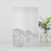 金属背景（機械的損傷） 便箋 (スタンド正面)