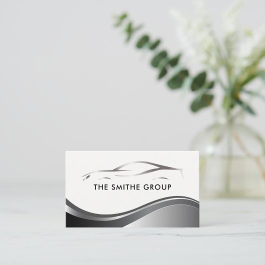 金属自動車産業 名刺 (スタンド正面)