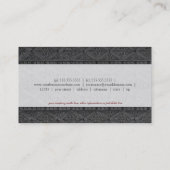 金属芸術パターン 名刺 (裏面)