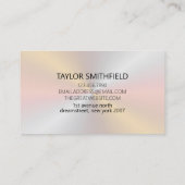 金属虹色モダン 名刺 (裏面)