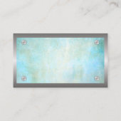 金属製ねじ縁ど |ヴィンテージ背景 名刺 (裏面)