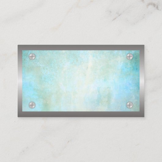 金属製ねじ縁ど |ヴィンテージ背景 名刺 (裏面)