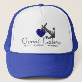 金属製のクロムいかりをテーマ航海のにした キャップ (正面)