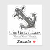 金属製のクロムいかりをテーマ航海のにした シール (シート)