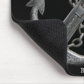 金属製のクロムいかりをテーマ航海のにした マウスパッド (コーナー)