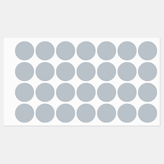 金属製のシルバー製鉄オンラベル1インチラウンド ラベル (シート)