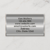 金属製の名刺メフェイクタル 名刺 (裏面)