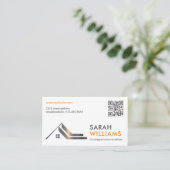 金属製の屋根上部 | 実在代理人 | QRコード 名刺 (スタンド正面)