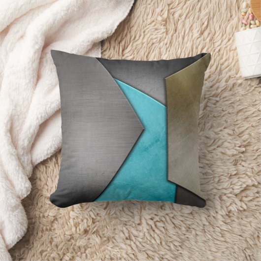 金属製の幾何枕 クッション (ブランケット)