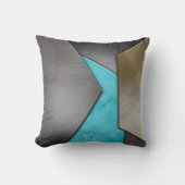 金属製の幾何枕 クッション (正面)