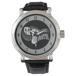 金属製の懐中時計にペダルを踏む 腕時計