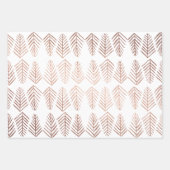 金属製の松の木 – 銅 ラッピングペーパーシート (正面)