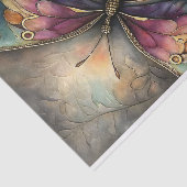 金属製の蝶のデコパージュ 薄葉紙 (詳細)