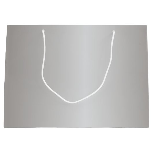 金属製の銀ベル ラージペーパーバッグ (正面)