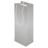 金属製の銀ベル ワインギフトバッグ (裏面アングル)