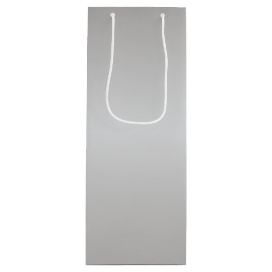 金属製の銀ベル ワインギフトバッグ (正面)