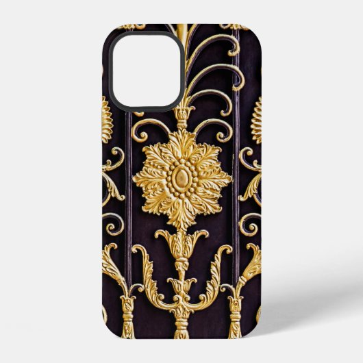 金属製の門の模様 iPhoneケース (裏面)
