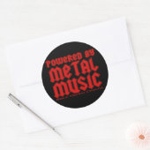 金属製の音楽ファンによってパワードデスメタル ラウンドシール (封筒)