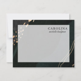 金属製のGeodeノートカード ノートカード