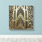 金属製アールヌーボーデザイン,ヴィンテージ,シック, キャンバスプリント (インサイチュ (ウッドフロア))