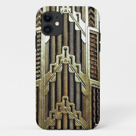 金属製アールヌーボーデザイン,ヴィンテージ，シック， Case-Mate iPhoneケース (裏面)