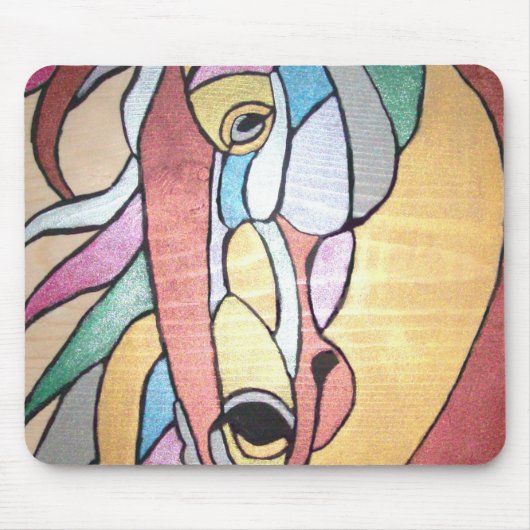 金属製ウマのマウスパッド マウスパッド (正面)