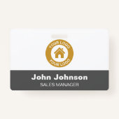 金属製カスタムクリップ付き会社ロゴ名バッジ バッジ (裏面)