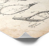 金属製ゴルフクラブヘッド特許 – 古い外観 ポスター (角)