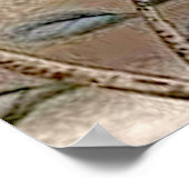 金属製ゴールデンガーデンシノワリーとソングバード ポスター (角)