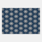 金属製スノーフレーク包装紙 ラッピングペーパーシート (正面)