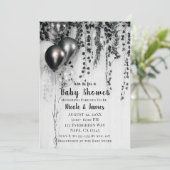 金属製パーティーバルーン素朴アイビーベイビーシャワー 招待状 (スタンド正面)