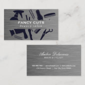 金属製ブラシサロン工具パターン 名刺 (正面/裏面)