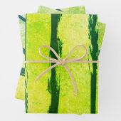 金属製ブラシストライプの包装紙 ラッピングペーパーシート (インサイチュ)