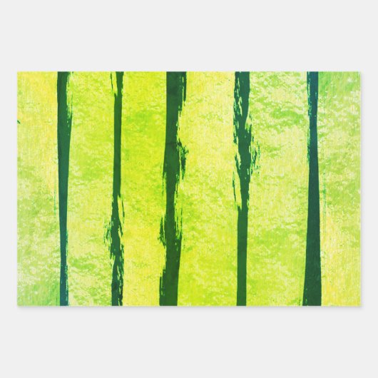 金属製ブラシストライプの包装紙 ラッピングペーパーシート (正面)