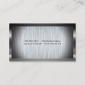 金属製ブラシ仕上げライオンシールド 名刺 (裏面)