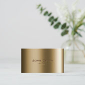 金属製ブロンズパイロット/アビエータ名刺 名刺 (スタンド正面)