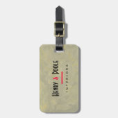 金属製プラスターインテリアデザイナーラゲージタグ ラゲッジタグ (正面縦)