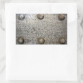 金属製プレートねじ付き 長方形シール (バッグ)