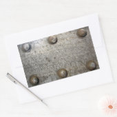 金属製プレートねじ付き 長方形シール (封筒)